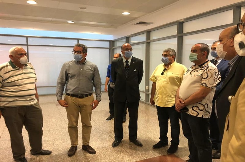The ministers of tourism, antiquities and civil aviation visit the Cairo International Airport Museum